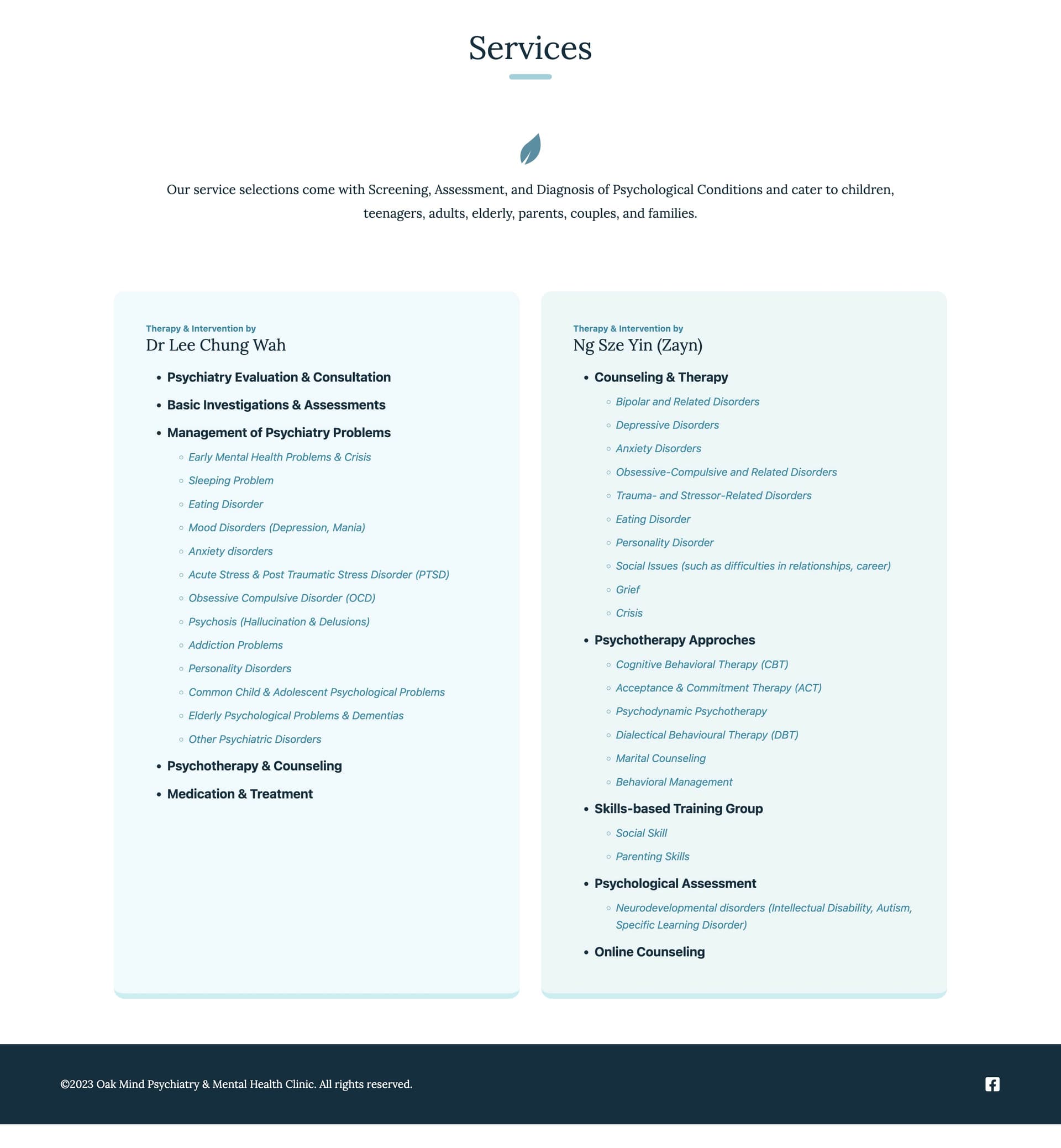 kornykornelius.com - Oak Mind Psychiatry & Mental Health Clinic